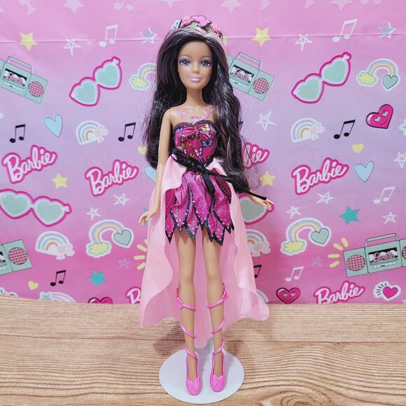 Barbie MAGIC WINGS MARIPOSA Butterfly Doll African American Dress Shoes No Wings - Picture 1 of 8